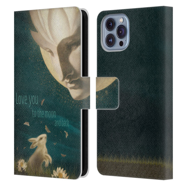 Duirwaigh God Moon Leather Book Wallet Case Cover For Apple iPhone 14