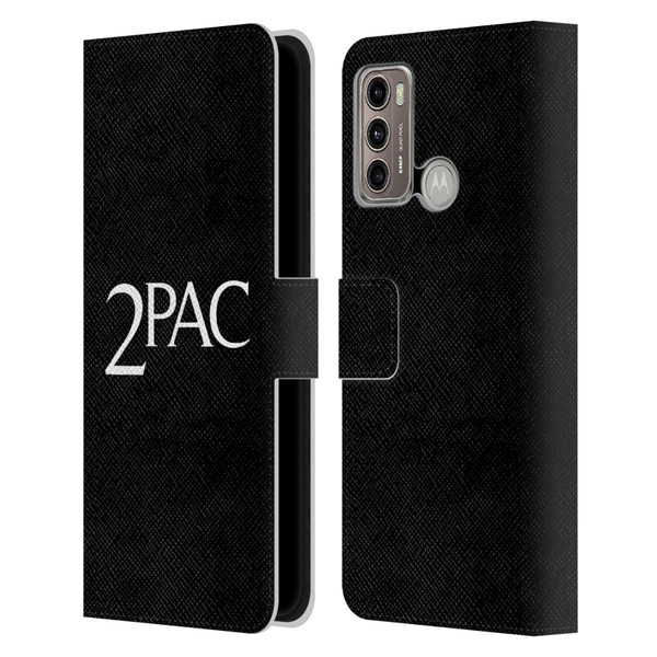 Tupac Shakur Logos Serif Leather Book Wallet Case Cover For Motorola Moto G60 / Moto G40 Fusion