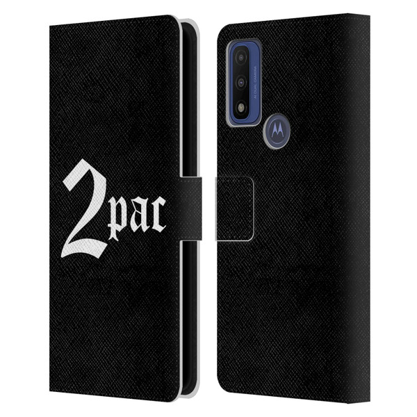 Tupac Shakur Logos Old English Leather Book Wallet Case Cover For Motorola G Pure