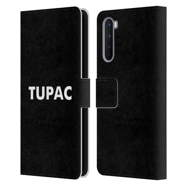 Tupac Shakur Logos Sans Serif Leather Book Wallet Case Cover For OnePlus Nord 5G
