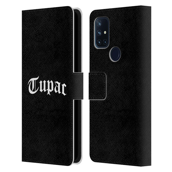 Tupac Shakur Logos Old English 2 Leather Book Wallet Case Cover For OnePlus Nord N10 5G