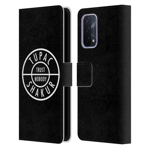 Tupac Shakur Logos Trust Nobody Leather Book Wallet Case Cover For OPPO A54 5G