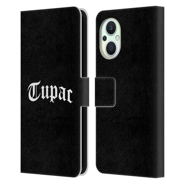 Tupac Shakur Logos Old English 2 Leather Book Wallet Case Cover For OPPO Reno8 Lite