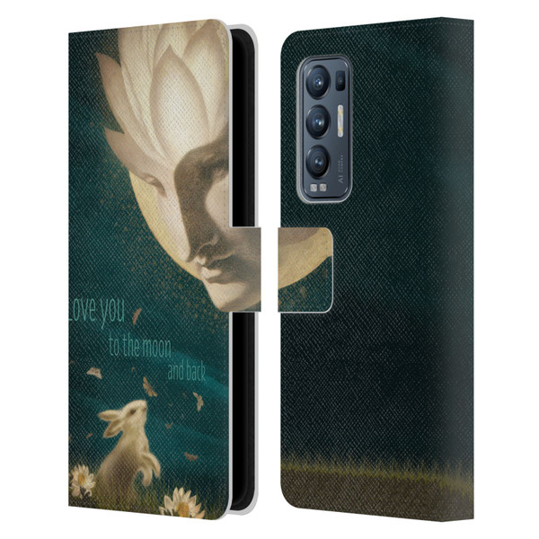 Duirwaigh God Moon Leather Book Wallet Case Cover For OPPO Find X3 Neo / Reno5 Pro+ 5G