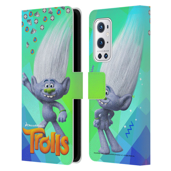 Trolls Snack Pack Guy Diamond Leather Book Wallet Case Cover For OnePlus 9 Pro