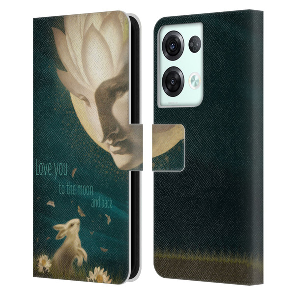 Duirwaigh God Moon Leather Book Wallet Case Cover For OPPO Reno8 Pro