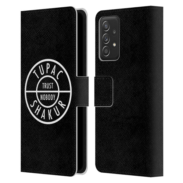 Tupac Shakur Logos Trust Nobody Leather Book Wallet Case Cover For Samsung Galaxy A52 / A52s / 5G (2021)