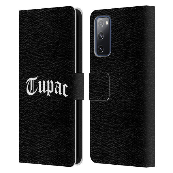 Tupac Shakur Logos Old English 2 Leather Book Wallet Case Cover For Samsung Galaxy S20 FE / 5G