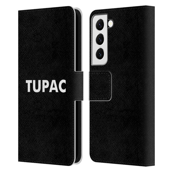 Tupac Shakur Logos Sans Serif Leather Book Wallet Case Cover For Samsung Galaxy S22 5G