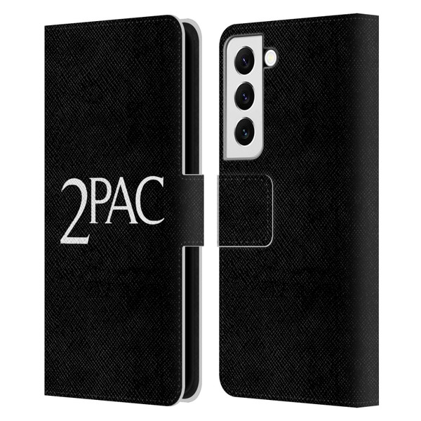 Tupac Shakur Logos Serif Leather Book Wallet Case Cover For Samsung Galaxy S22 5G