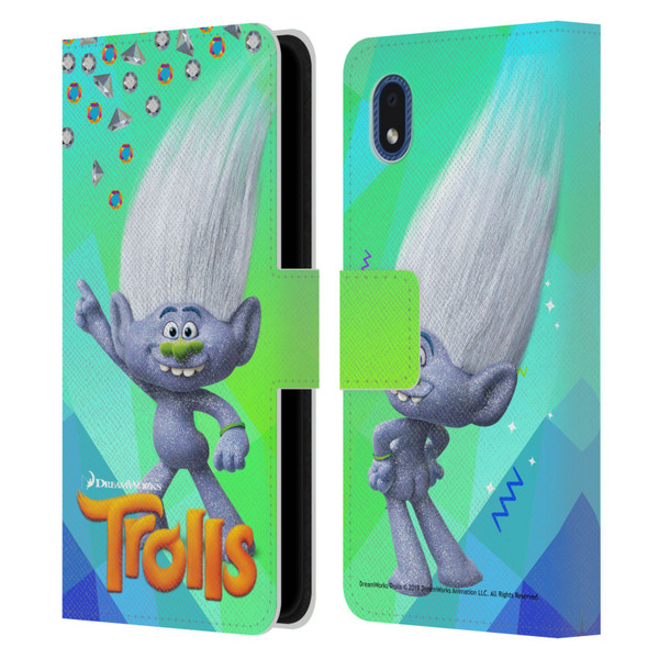 Trolls Snack Pack Guy Diamond Leather Book Wallet Case Cover For Samsung Galaxy A01 Core (2020)