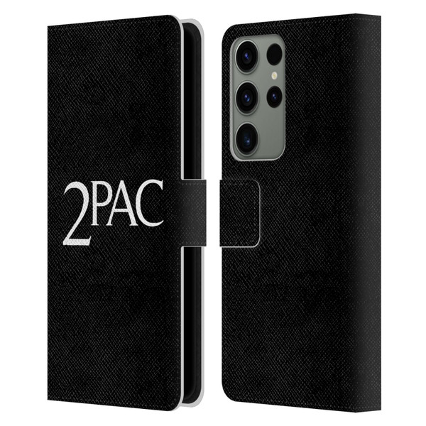 Tupac Shakur Logos Serif Leather Book Wallet Case Cover For Samsung Galaxy S23 Ultra 5G