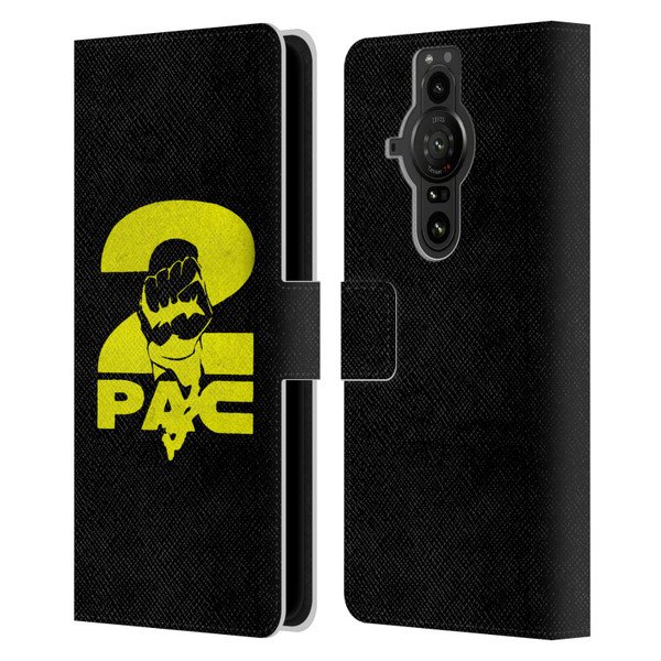Tupac Shakur Logos Yellow Fist Leather Book Wallet Case Cover For Sony Xperia Pro-I