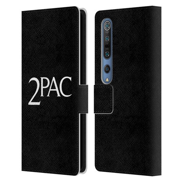 Tupac Shakur Logos Serif Leather Book Wallet Case Cover For Xiaomi Mi 10 5G / Mi 10 Pro 5G