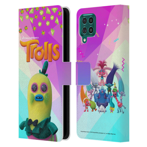 Trolls Snack Pack Mr. Dinkles Leather Book Wallet Case Cover For Samsung Galaxy F62 (2021)