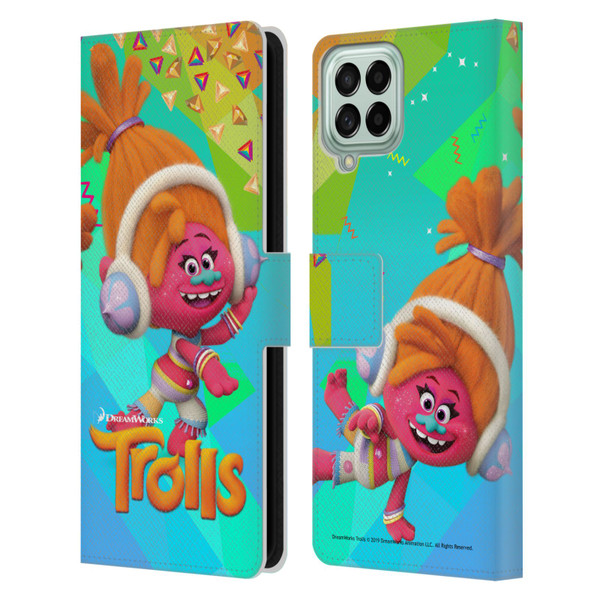 Trolls Snack Pack DJ Suki Leather Book Wallet Case Cover For Samsung Galaxy M53 (2022)