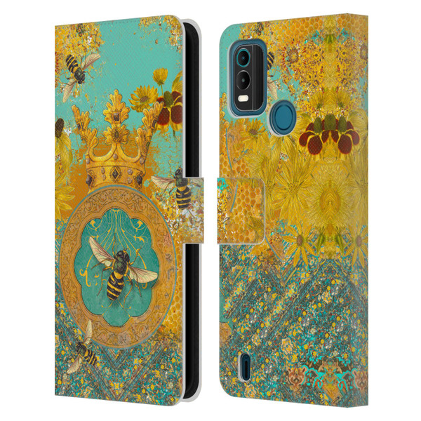 Duirwaigh Insects Bee Leather Book Wallet Case Cover For Nokia G11 Plus