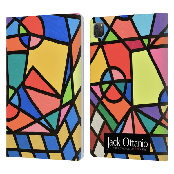 Jack Ottanio Art Caos Geometrico Organizzato Leather Book Wallet Case Cover For Apple iPad Pro 11 2020 / 2021 / 2022