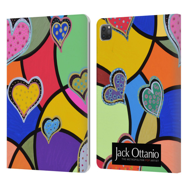 Jack Ottanio Art Hearts Of Diamonds Leather Book Wallet Case Cover For Apple iPad Pro 11 2020 / 2021 / 2022