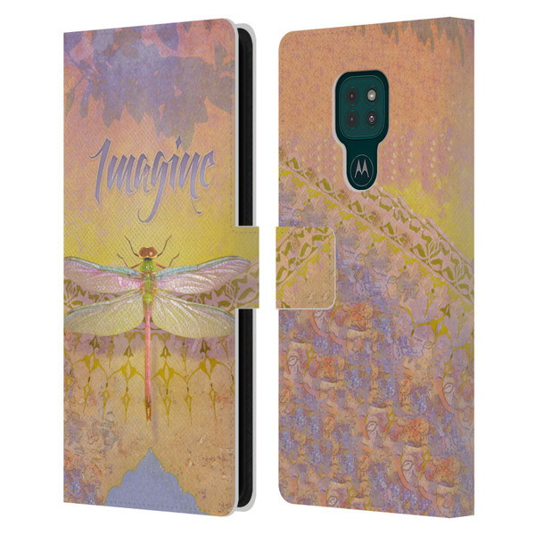 Duirwaigh Insects Dragonfly 2 Leather Book Wallet Case Cover For Motorola Moto G9 Play