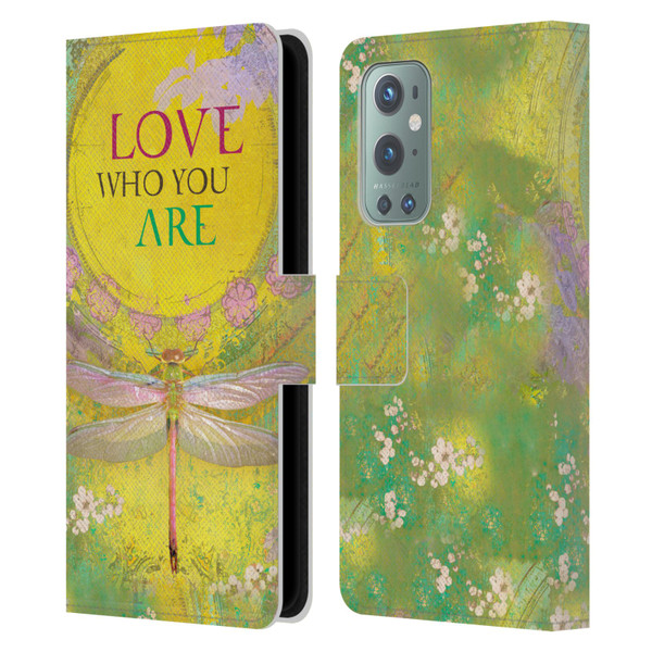 Duirwaigh Insects Dragonfly 3 Leather Book Wallet Case Cover For OnePlus 9