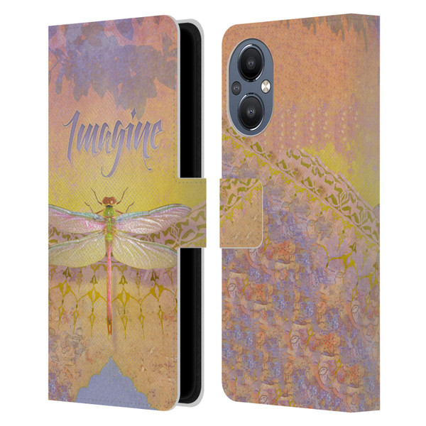 Duirwaigh Insects Dragonfly 2 Leather Book Wallet Case Cover For OnePlus Nord N20 5G