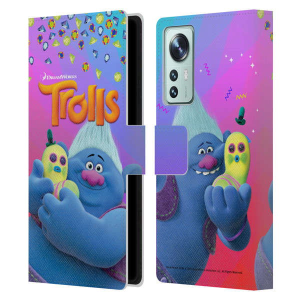 Trolls Snack Pack Biggie & Mr. Dinkles Leather Book Wallet Case Cover For Xiaomi 12