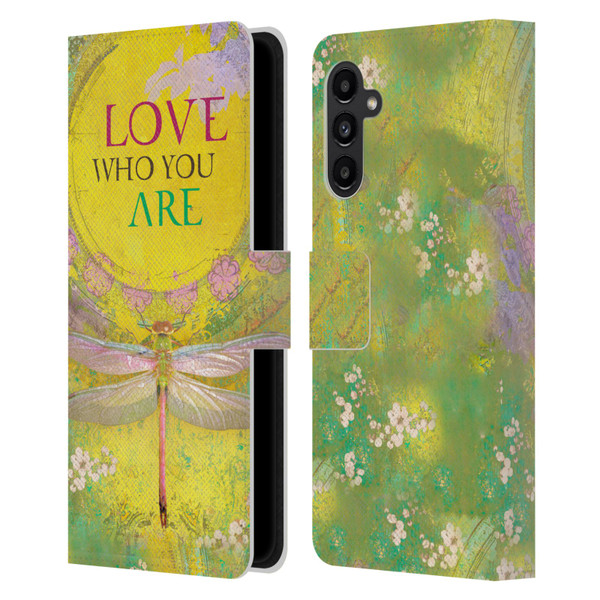 Duirwaigh Insects Dragonfly 3 Leather Book Wallet Case Cover For Samsung Galaxy A13 5G (2021)