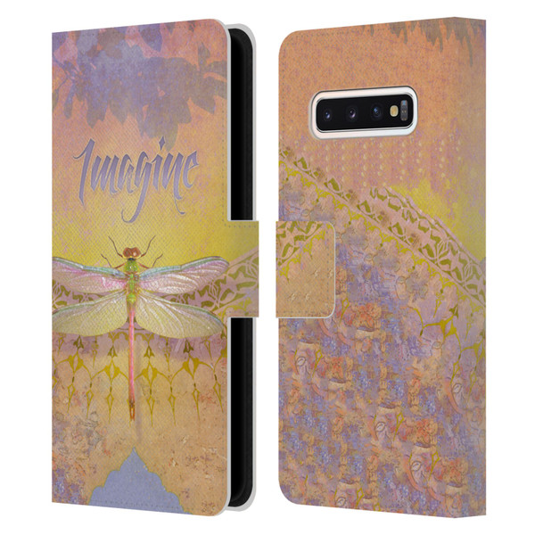 Duirwaigh Insects Dragonfly 2 Leather Book Wallet Case Cover For Samsung Galaxy S10