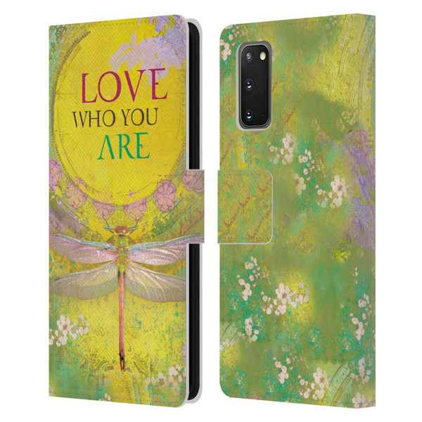 Duirwaigh Insects Dragonfly 3 Leather Book Wallet Case Cover For Samsung Galaxy S20 / S20 5G