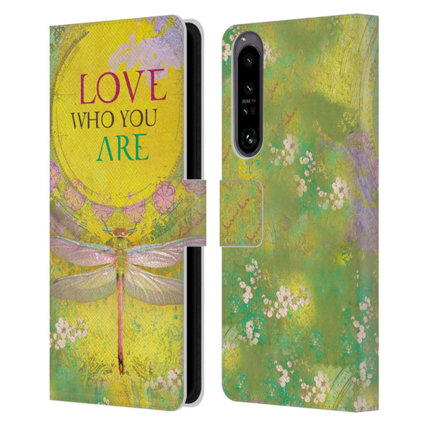Duirwaigh Insects Dragonfly 3 Leather Book Wallet Case Cover For Sony Xperia 1 IV