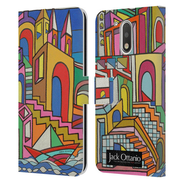 Jack Ottanio Art Calata Ammare Leather Book Wallet Case Cover For Motorola Moto G41