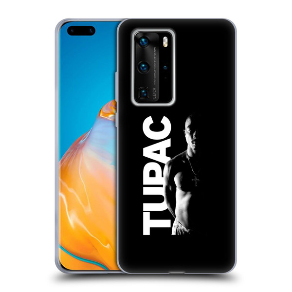 Tupac Shakur Key Art Black And White Soft Gel Case for Huawei P40 Pro / P40 Pro Plus 5G