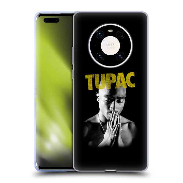 Tupac Shakur Key Art Golden Soft Gel Case for Huawei Mate 40 Pro 5G