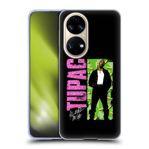 Tupac Shakur Key Art Distressed Look Soft Gel Case for Huawei P50