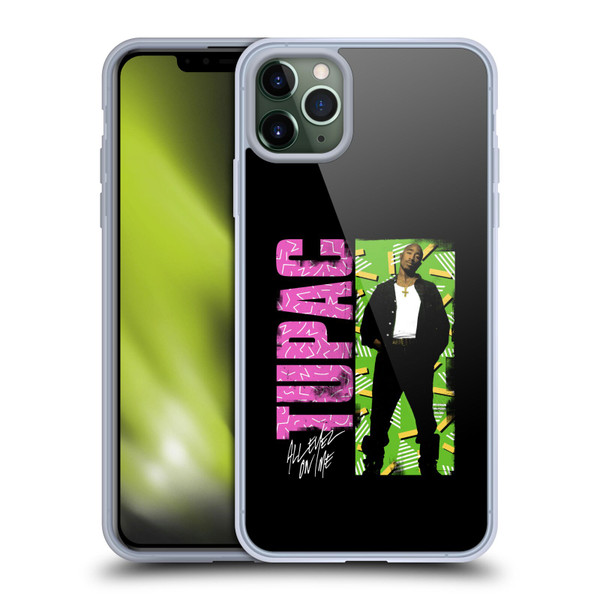 Tupac Shakur Key Art Distressed Look Soft Gel Case for Apple iPhone 11 Pro Max