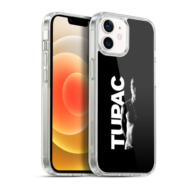 Tupac Shakur Key Art Black And White Soft Gel Case for Apple iPhone 12 / iPhone 12 Pro