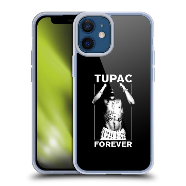Tupac Shakur Key Art Forever Soft Gel Case for Apple iPhone 12 Mini