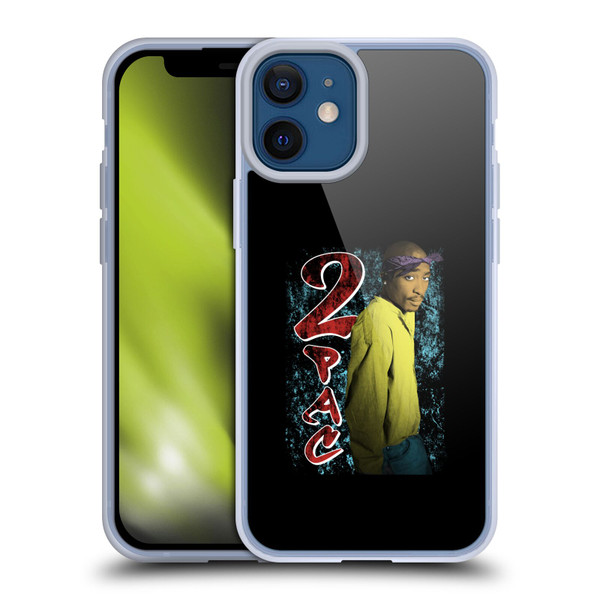 Tupac Shakur Key Art Vintage Soft Gel Case for Apple iPhone 12 Mini