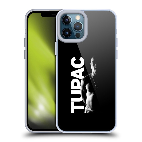 Tupac Shakur Key Art Black And White Soft Gel Case for Apple iPhone 12 Pro Max