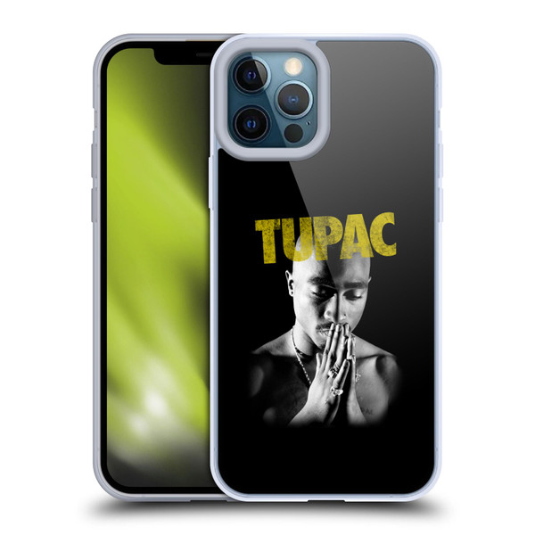 Tupac Shakur Key Art Golden Soft Gel Case for Apple iPhone 12 Pro Max