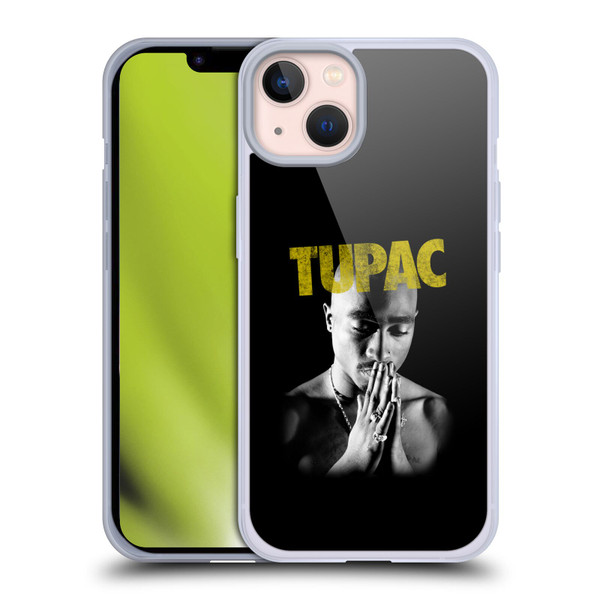 Tupac Shakur Key Art Golden Soft Gel Case for Apple iPhone 13