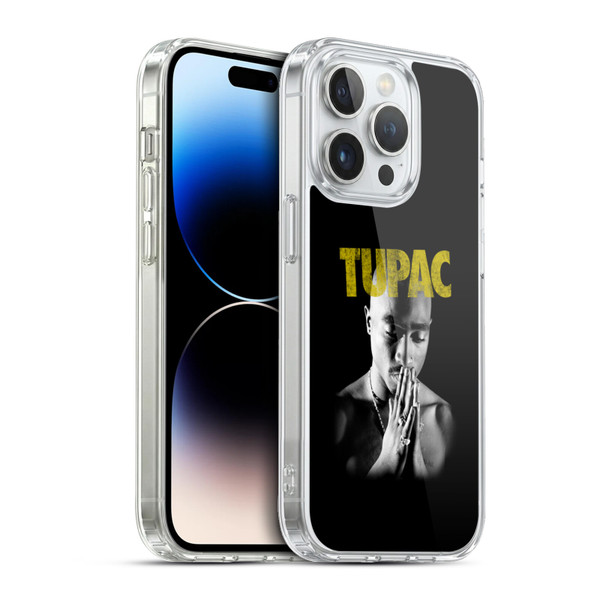 Tupac Shakur Key Art Golden Soft Gel Case for Apple iPhone 13 Pro