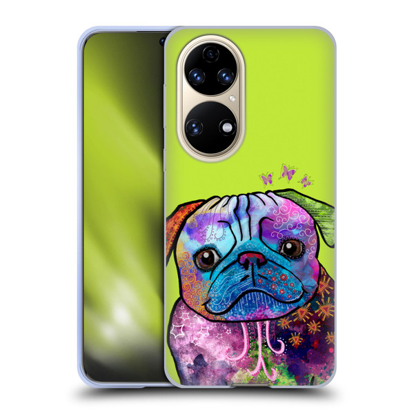 Duirwaigh Animals Pug Dog Soft Gel Case for Huawei P50