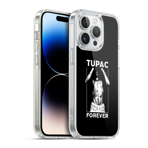 Tupac Shakur Key Art Forever Soft Gel Case for Apple iPhone 14 Pro
