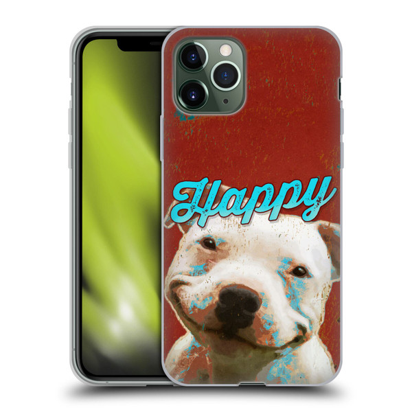 Duirwaigh Animals Pitbull Dog Soft Gel Case for Apple iPhone 11 Pro