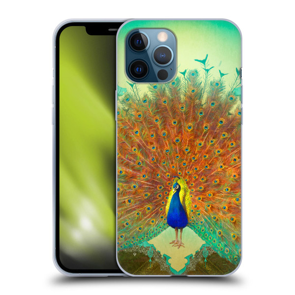 Duirwaigh Animals Peacock Soft Gel Case for Apple iPhone 12 Pro Max