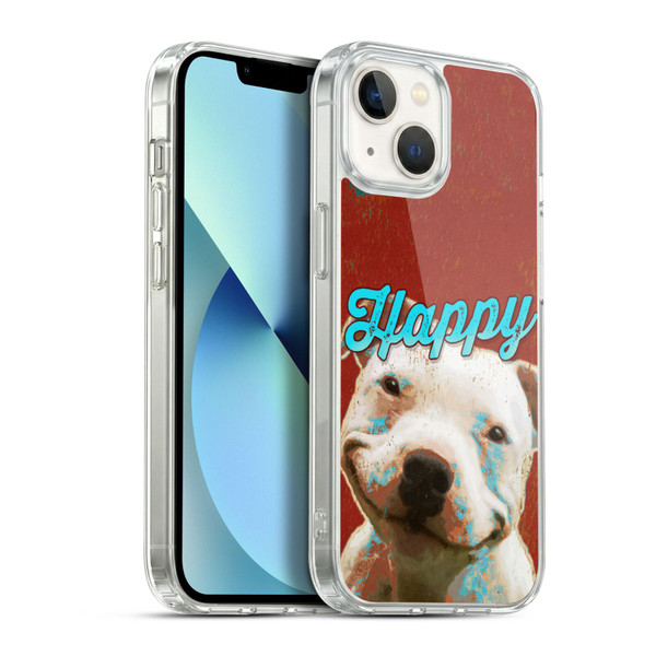 Duirwaigh Animals Pitbull Dog Soft Gel Case for Apple iPhone 13