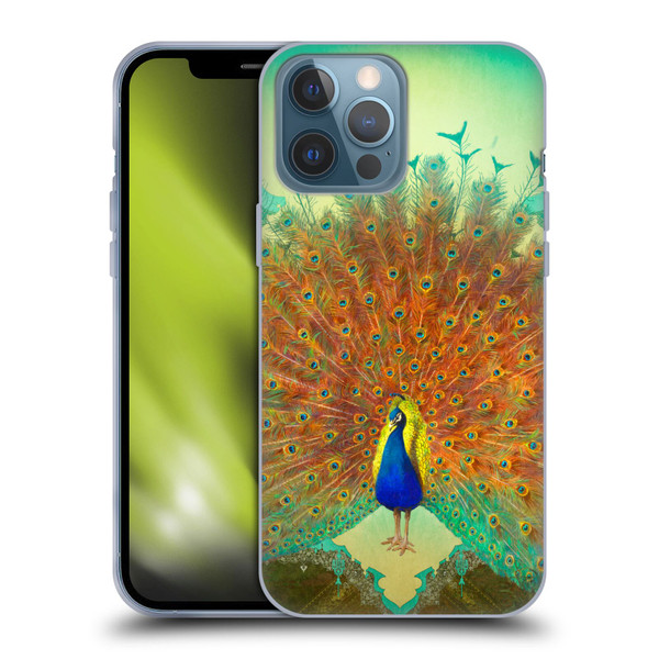 Duirwaigh Animals Peacock Soft Gel Case for Apple iPhone 13 Pro Max