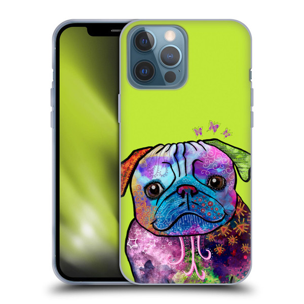 Duirwaigh Animals Pug Dog Soft Gel Case for Apple iPhone 13 Pro Max